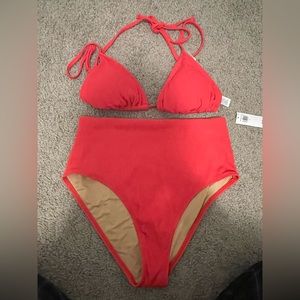 NWT women’s bikini size M old navy dark pink